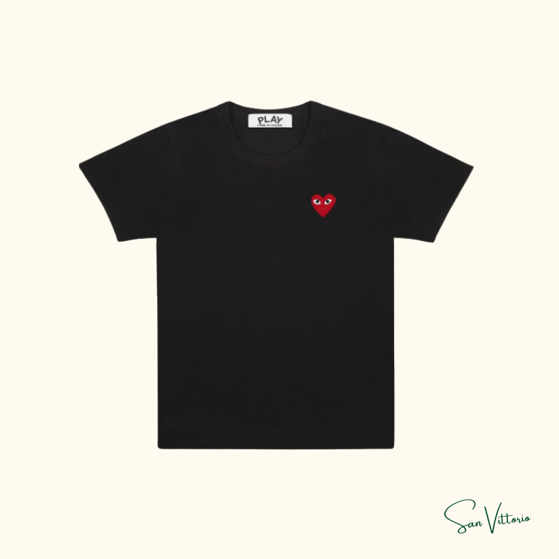 Camiseta "Play Basic" CDG Black (Open Box)