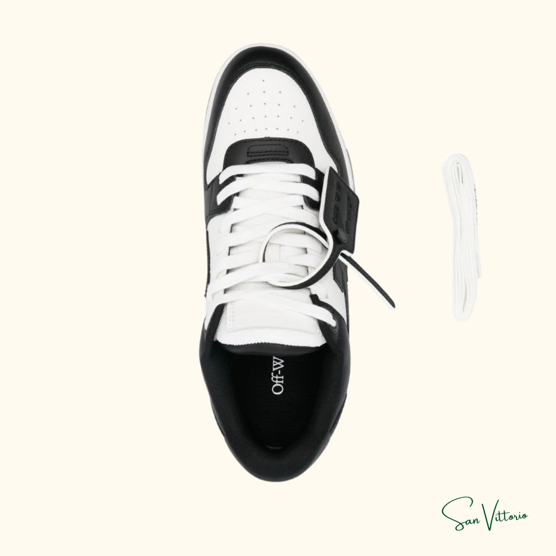 Tênis Out of Office Calf Leather Black Off-White
