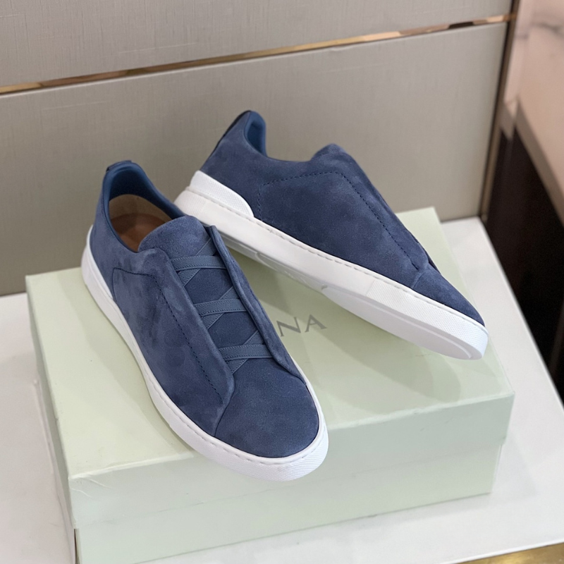 Tênis "Triple Stitch" Zegna Camurça