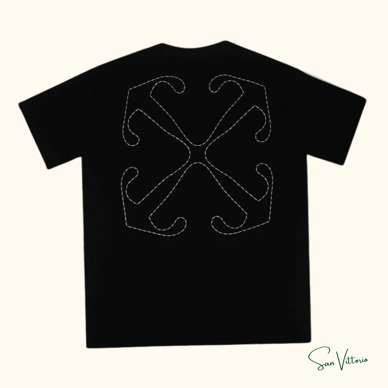 Camiseta "Arrow Stitched" Off-White