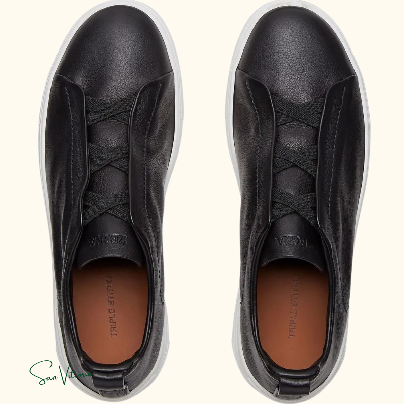 Tênis "Triple Stitch" Zegna Couro